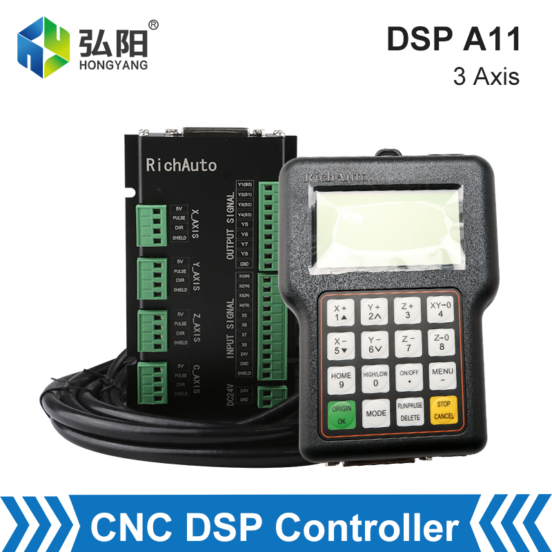 Richauto A11 Dsp Controller 3 Axis - Cncコントローラrichauto dsp A11 3軸usbリモート制御システム、サポート自動工具交換とマルチヘッド交換