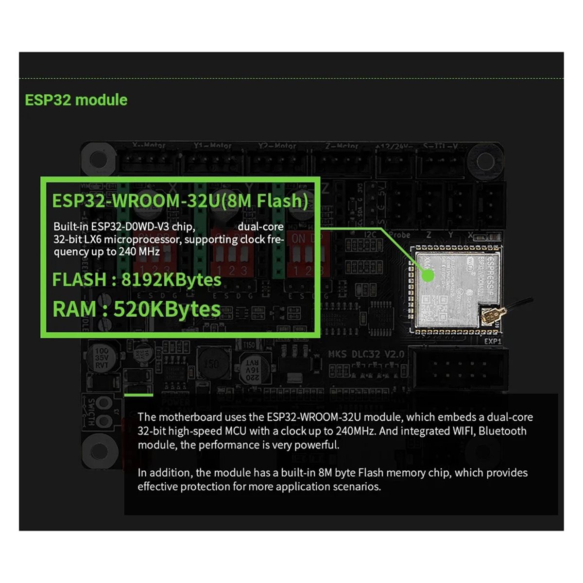 Grbl 32 Bit Control Board Offline Display - [バリューパック]オフラインコントローラーボード 32ビットWiFi GRBLマザーボード レーザー彫刻機用 TS35タッチスクリーンディスプレイ付き