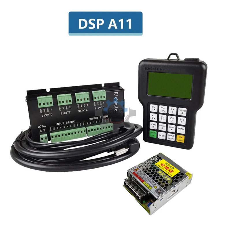 Richauto A11 Dsp Controller 3 Axis - Richauto-彫刻および切断用のモーションコントローラー,英語版,DSP,a11e,3軸,75W, 24V DC,送料無料