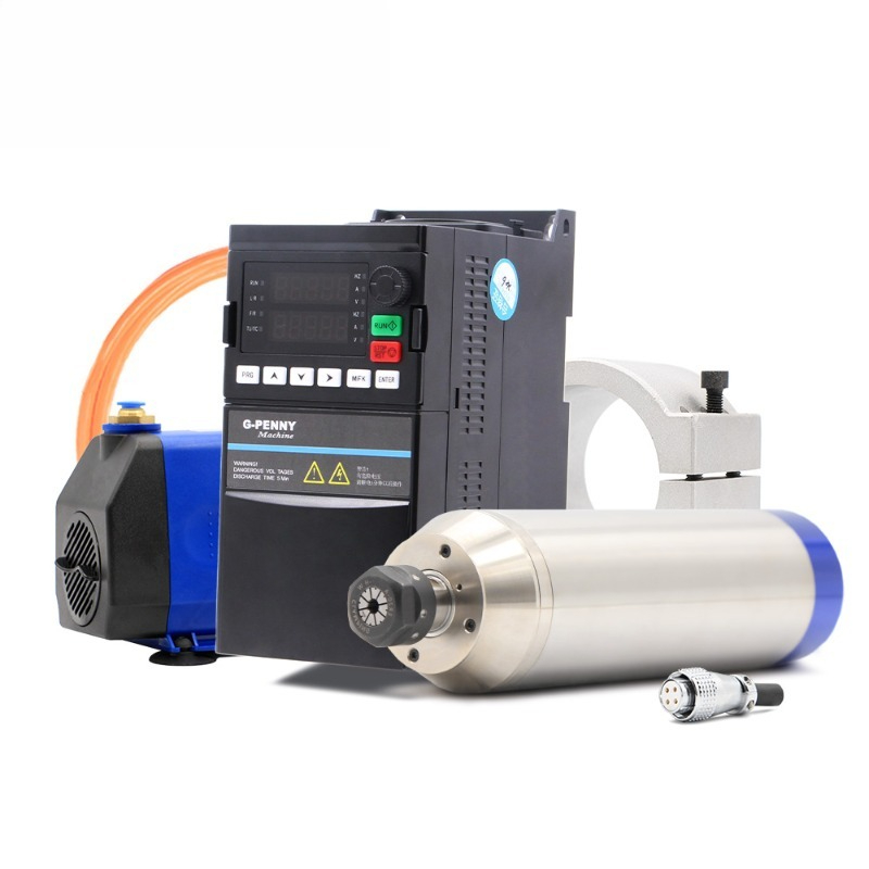 2.2Kw Water Cooled Spindle Kit Vfd - 2.2kw ER20 D80 12000rpm/24000rpm 400Hz/800Hz 金属加工用水冷スピンドルキット