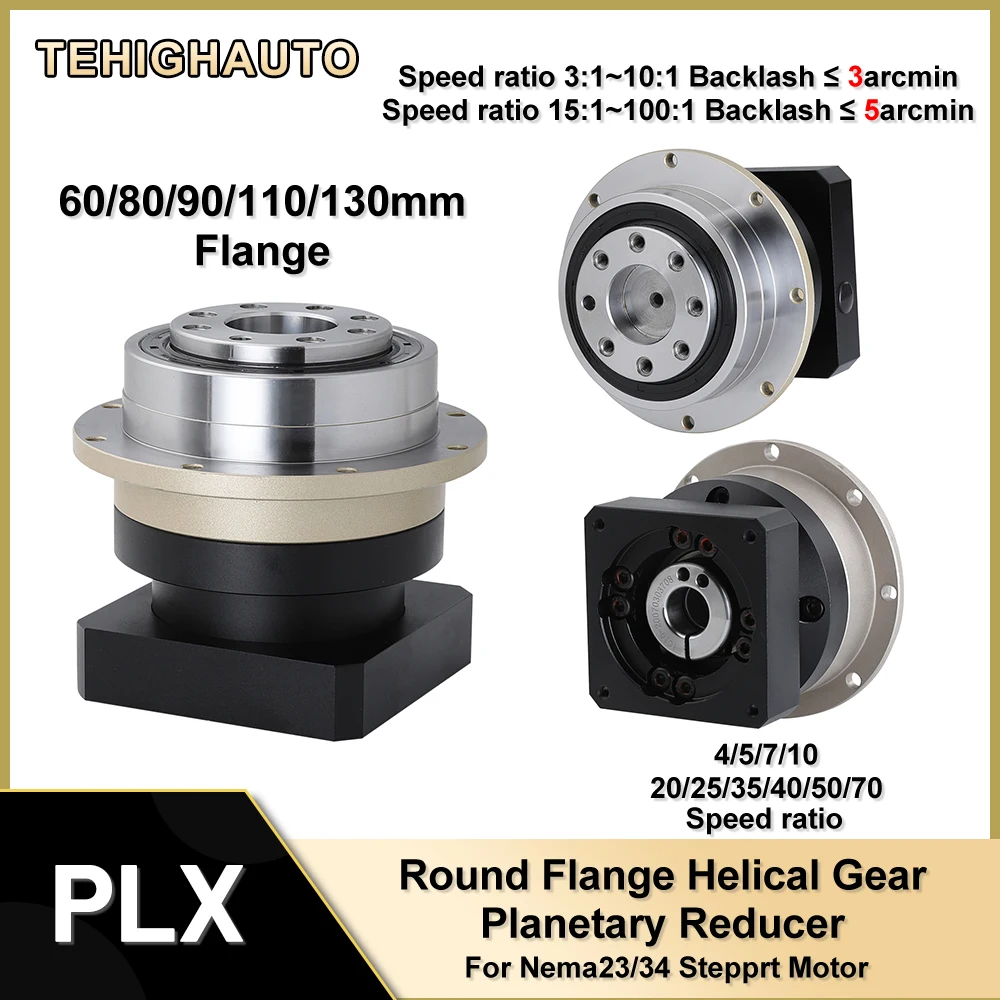 Planetary Gearbox Reducer Nema 23 34 - 遊星ギアボックス減速機,円形フランジ減速機,nema23,34,ddモーター交換,比率3:1〜100:1, 3 occ