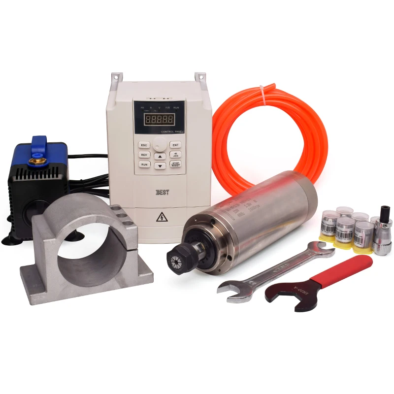 2.2Kw Water Cooled Spindle Kit Vfd - 低価格高速GDZスピンドルとVFDインバーター2.2kw 220V Er20 24000rpm 400Hz水冷スピンドルキット（CNCルーター用）