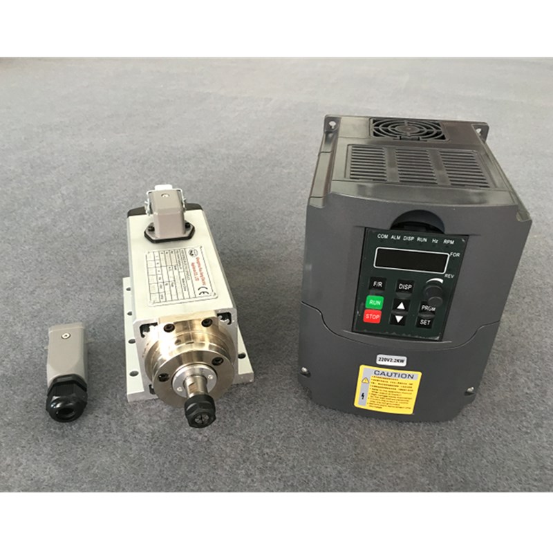 Er20 Collet Chuck Spindle Motor 220V - 空冷スピンドルモーター,CNCルーターツール,VFDインバーター,er20コレットチャック,3kw,220v,2個