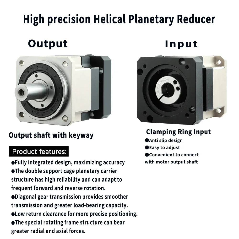 Planetary Gearbox Reducer Nema 23 34 - ヘリカルギア Nema23/Nema 34 遊星ギアボックス フランジサーボモーター 高精度減速比