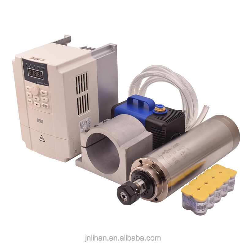 2.2Kw Water Cooled Spindle Kit Vfd - GDZ 2.2KW 220V 水冷 CNC ルータースピンドルモーターインバーター