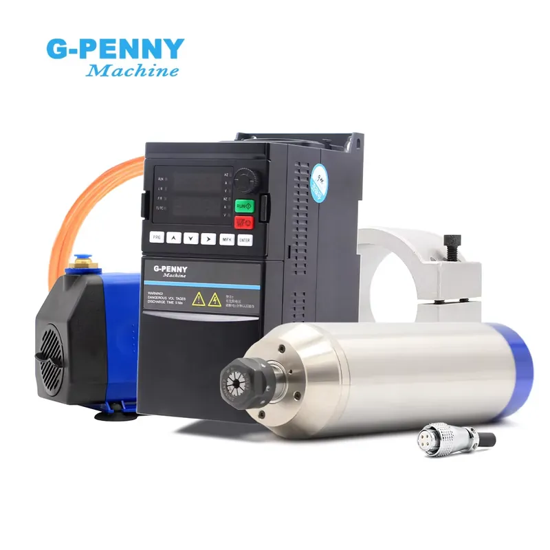 2.2Kw Water Cooled Spindle Kit Vfd - G-Penny 2.2kw ER20 D80 12000rpm/24000rpm 400Hz/800Hz