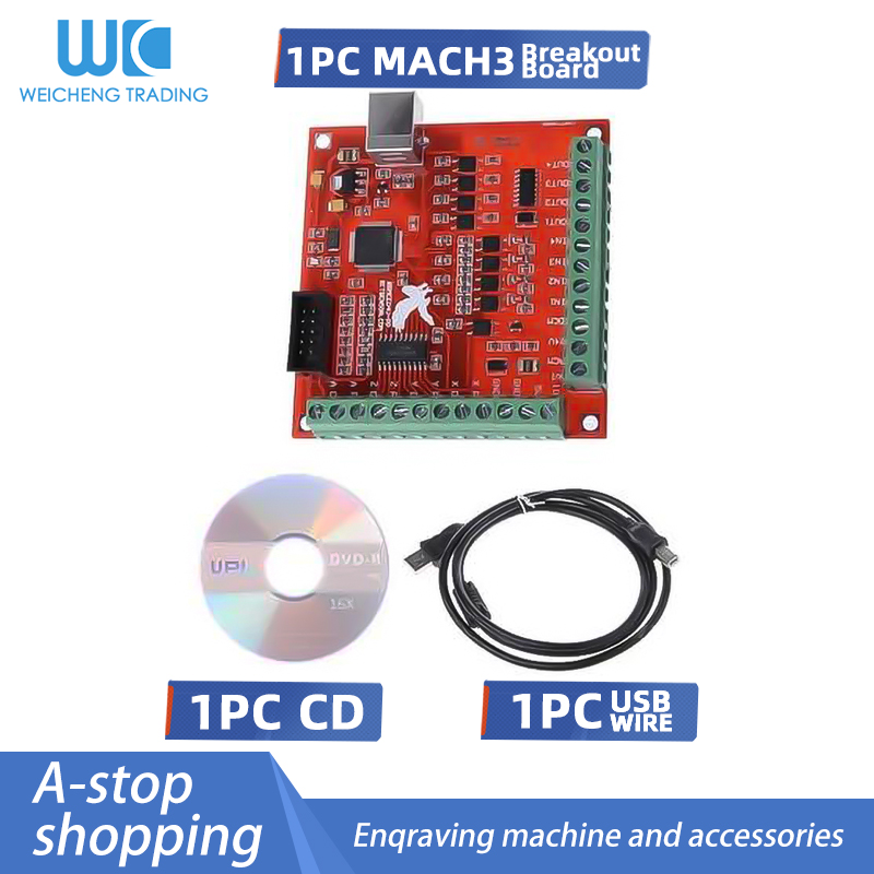 Mach3 Usb Cnc Controller 4 Axis 100Khz - 1 セット 1 個 MACH3 ブレークアウトボード