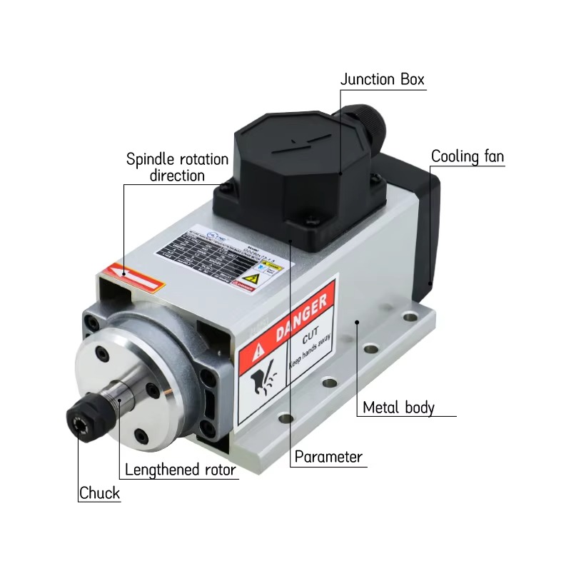 高速1.5KW 2HP空冷CNCスピンドルモーター 220V - Er20 Collet Chuck Spindle Motor 220V のレビューと価格