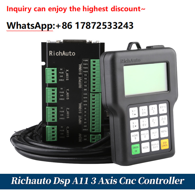 Dsp A11 Richauto 3軸CNCルーターリモート - Richauto A11 Dsp Controller 3 Axis のレビューと価格