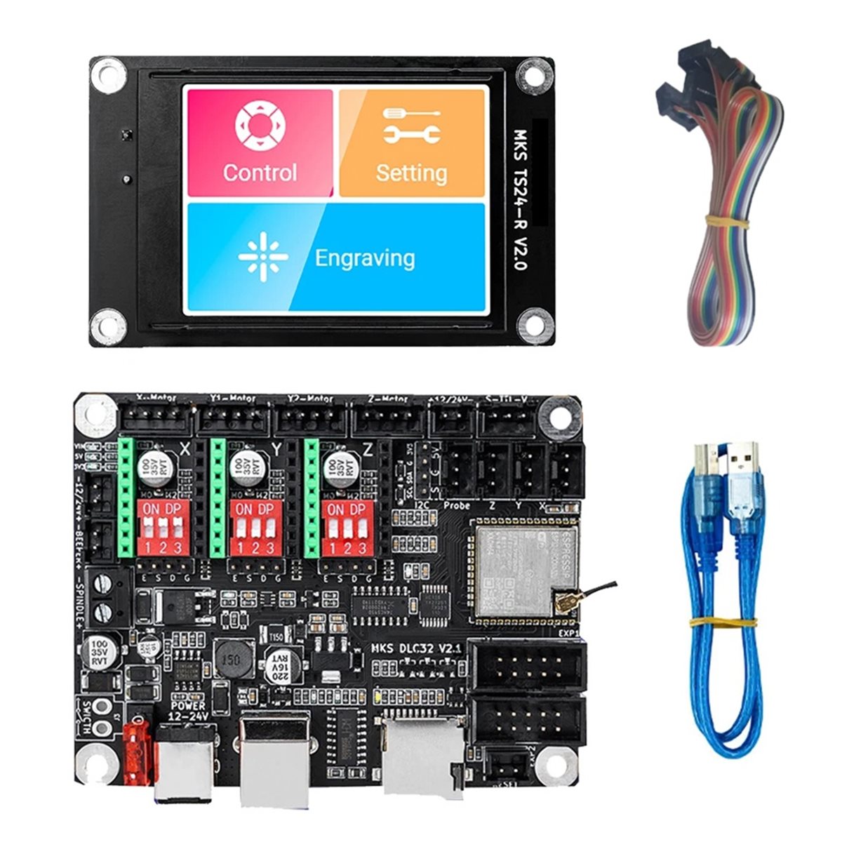 新しい電子オフラインコントローラーボード 32ビットWiFi - Grbl 32 Bit Control Board Offline Display のレビューと価格