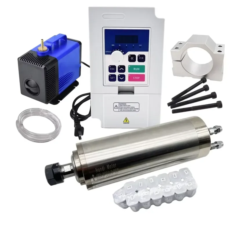 80MM 2.2KW ER20 水冷 CNC スピンドルモー - 2.2Kw Water Cooled Spindle Kit Vfd のレビューと価格