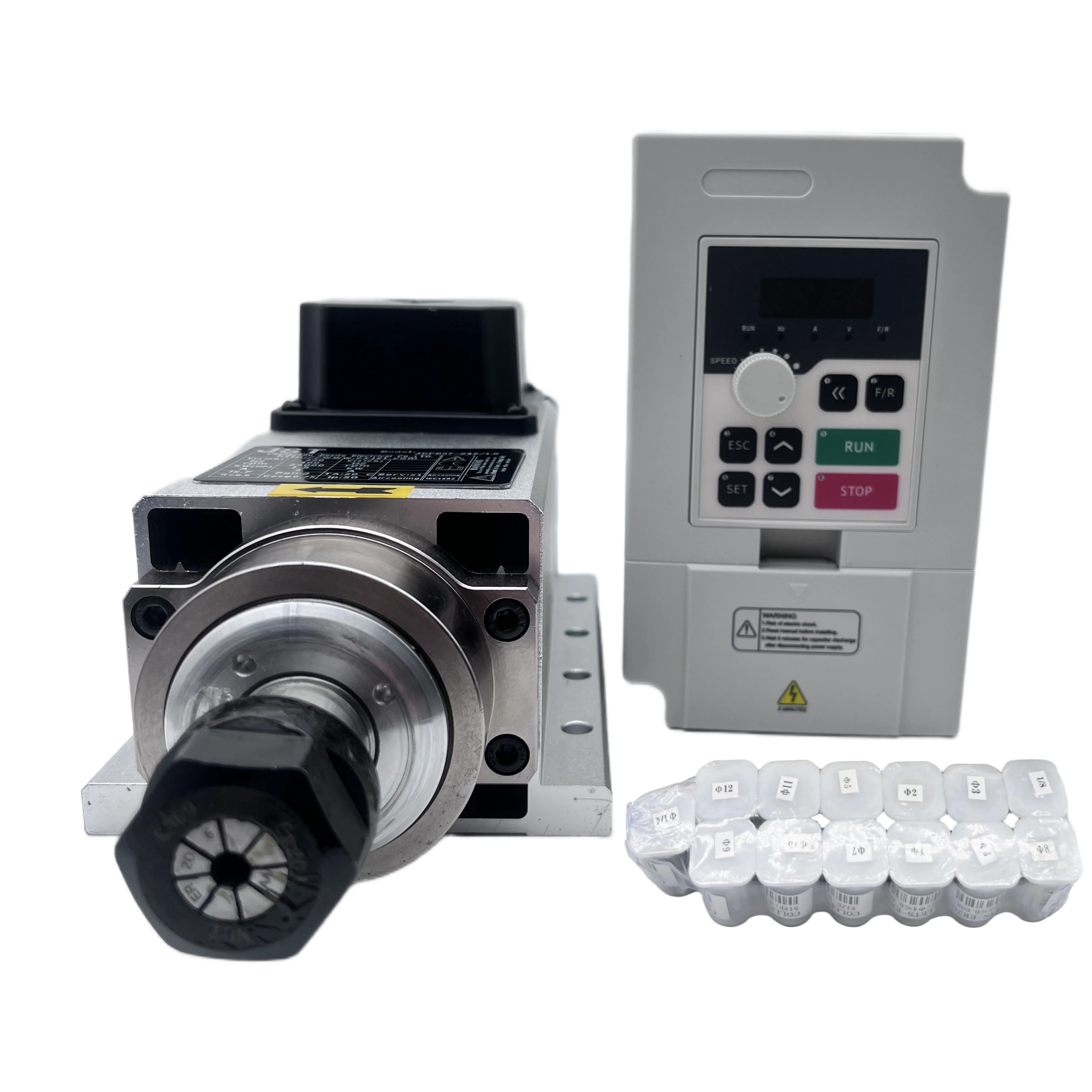 1.5KW ER11/ER20 110V/220V CNCス - Air Cooled 1.5Kw Spindle Motor Inverter 110V のレビューと価格