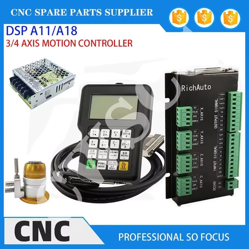 3 軸 4 軸 CNC 工作機械モーションコントローラ DS - Richauto A11 Dsp Controller 3 Axis のレビューと価格