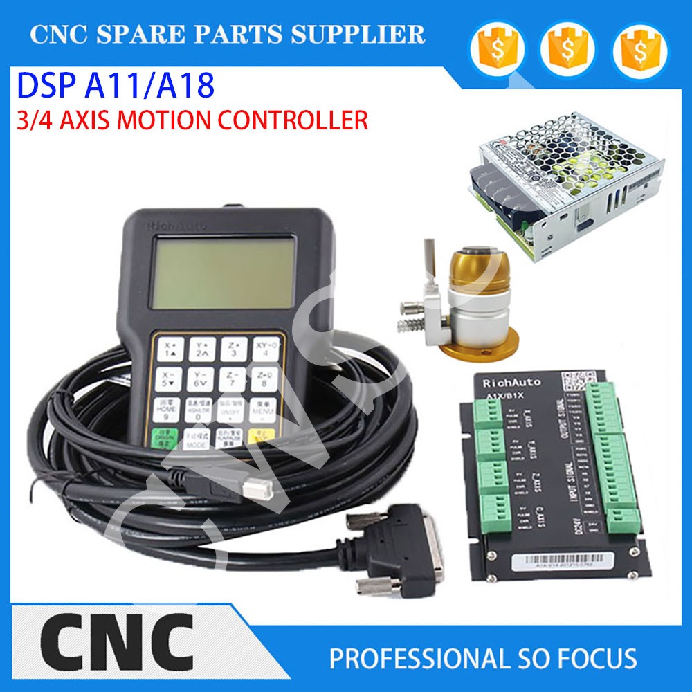 3 軸 4 軸 CNC 工作機械モーションコントローラ DS - Richauto A11 Dsp Controller 3 Axis のレビューと価格