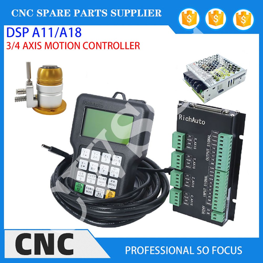 3 軸 4 軸 CNC 工作機械モーションコントローラ DS - Richauto A11 Dsp Controller 3 Axis のレビューと価格