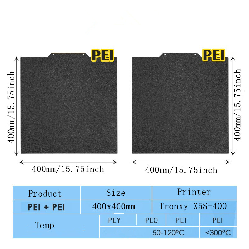 400x400mm テクスチャード/スムース PEI PET - Cnc 3018 Pro Max Metal のレビューと価格