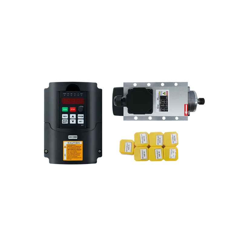 1.5kw フラッシュ空冷スピンドルモーター CNC 110 - Air Cooled 1.5Kw Spindle Motor Inverter 110V のレビューと価格