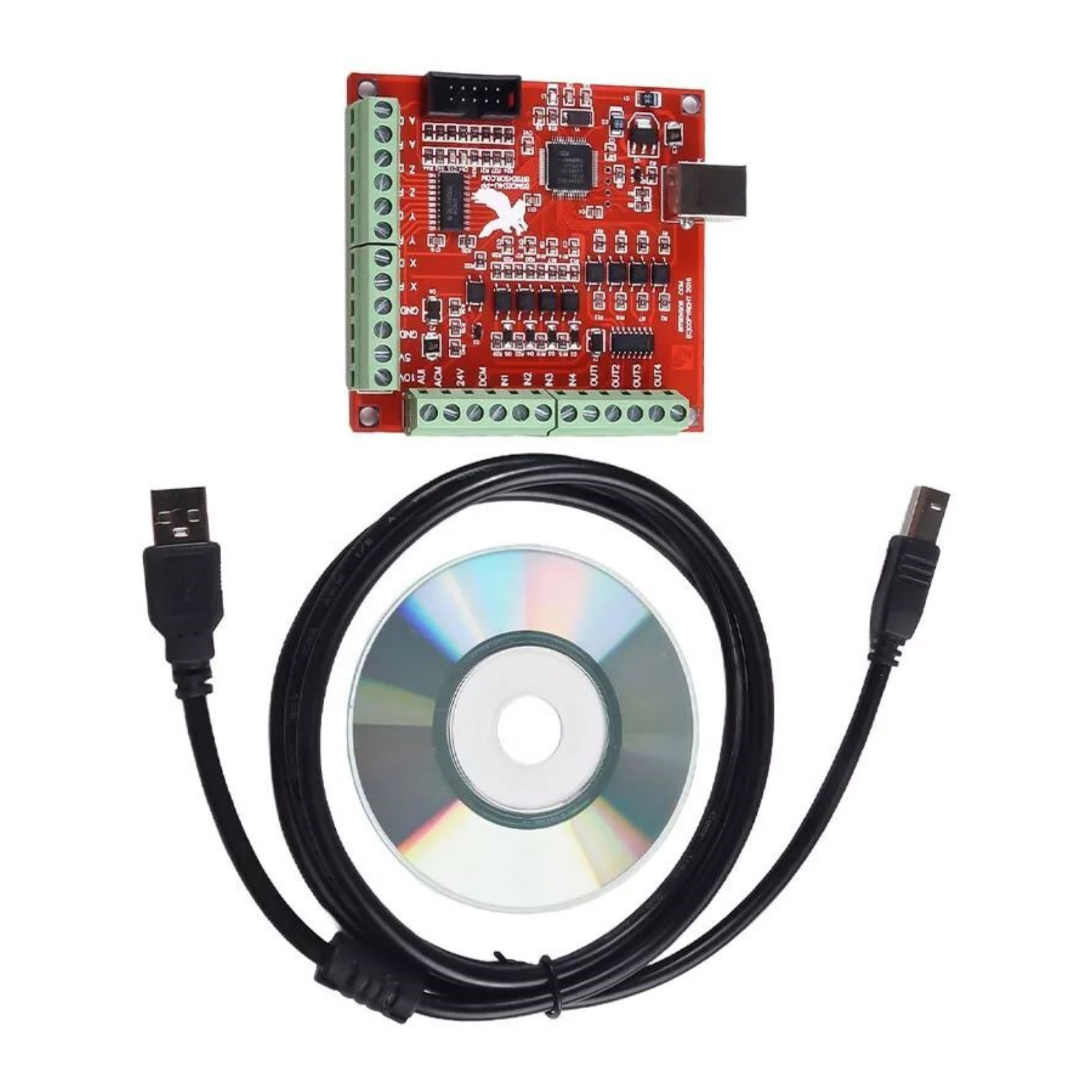 USB CNC 4軸モーションコントロールカード プラグアン - Mach3 Usb Cnc Controller 4 Axis 100Khz のレビューと価格