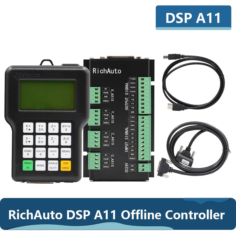 DIhauto-CNC彫刻切断コントローラー,11s a11 - Richauto A11 Dsp Controller 3 Axis のレビューと価格