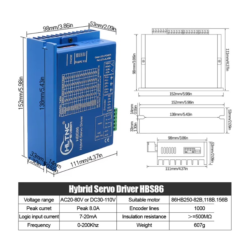 4軸Nema 34クローズドループステッピングモーターキット - Hybrid Servo Driver Nema 34 8.5Nm のレビューと価格
