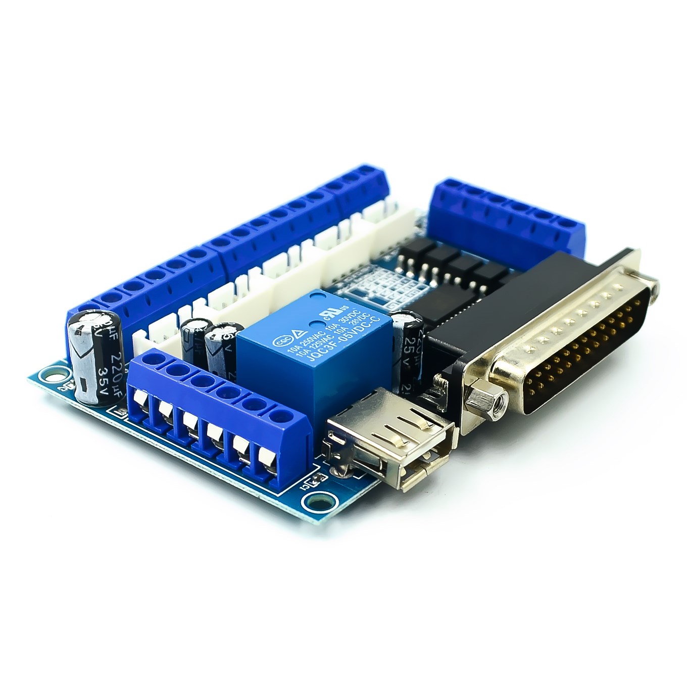 ステッピング モーター ドライバー用のアップグレードされた  - 5 Axis Cnc Breakout Board Interface Mach3 のレビューと価格