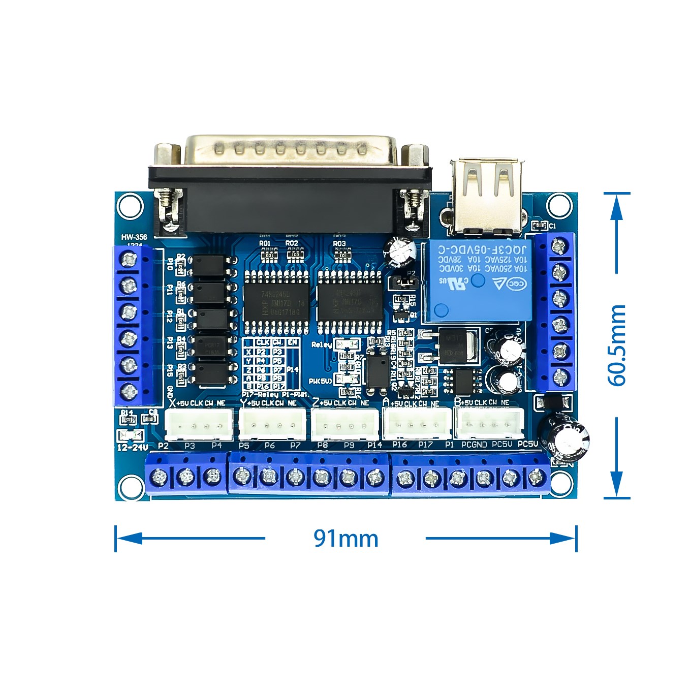 ステッピング モーター ドライバー用のアップグレードされた  - 5 Axis Cnc Breakout Board Interface Mach3 のレビューと価格